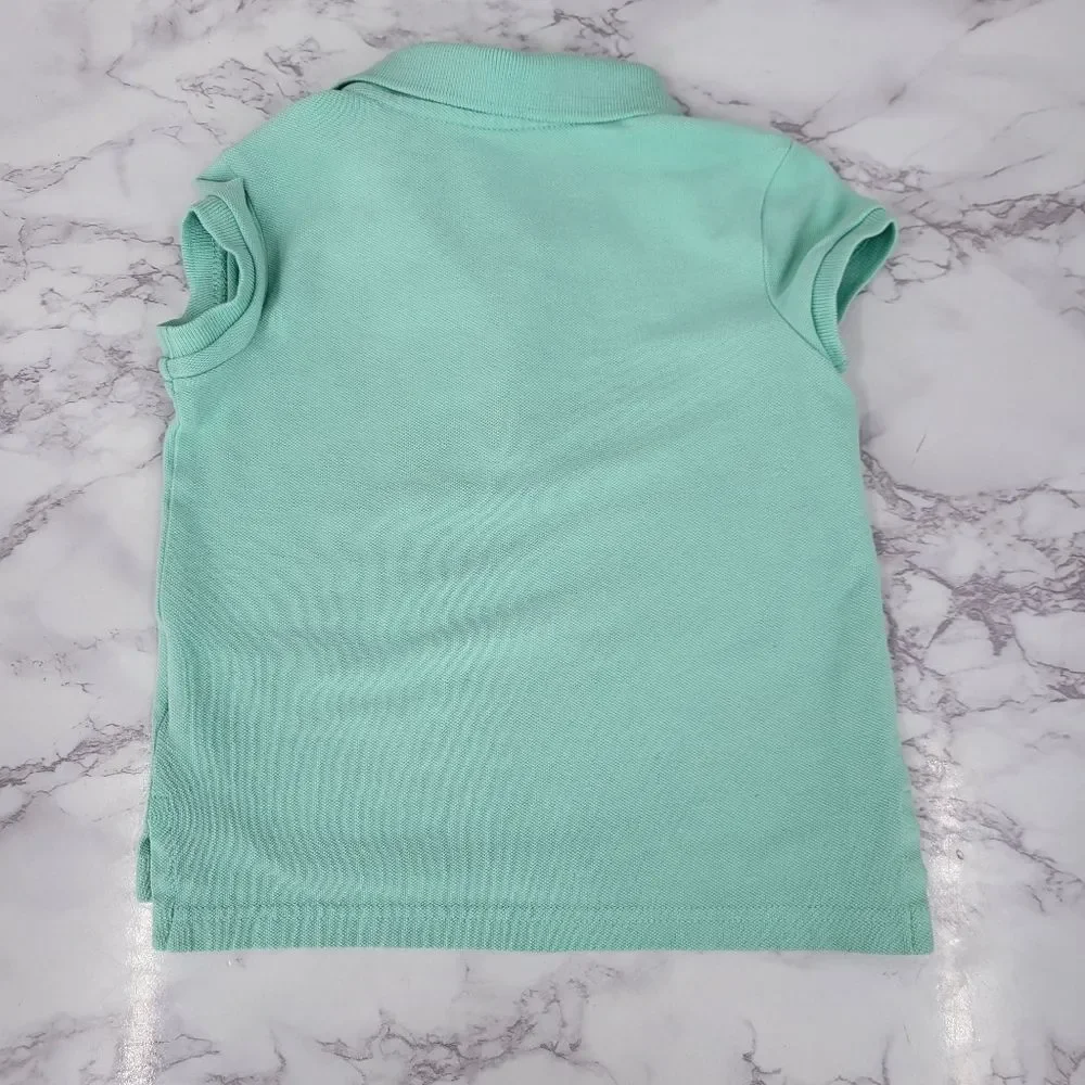 Girls Mint Polo Top by Ralph Lauren and Gap Plaid Shorts Cotton Size 3T